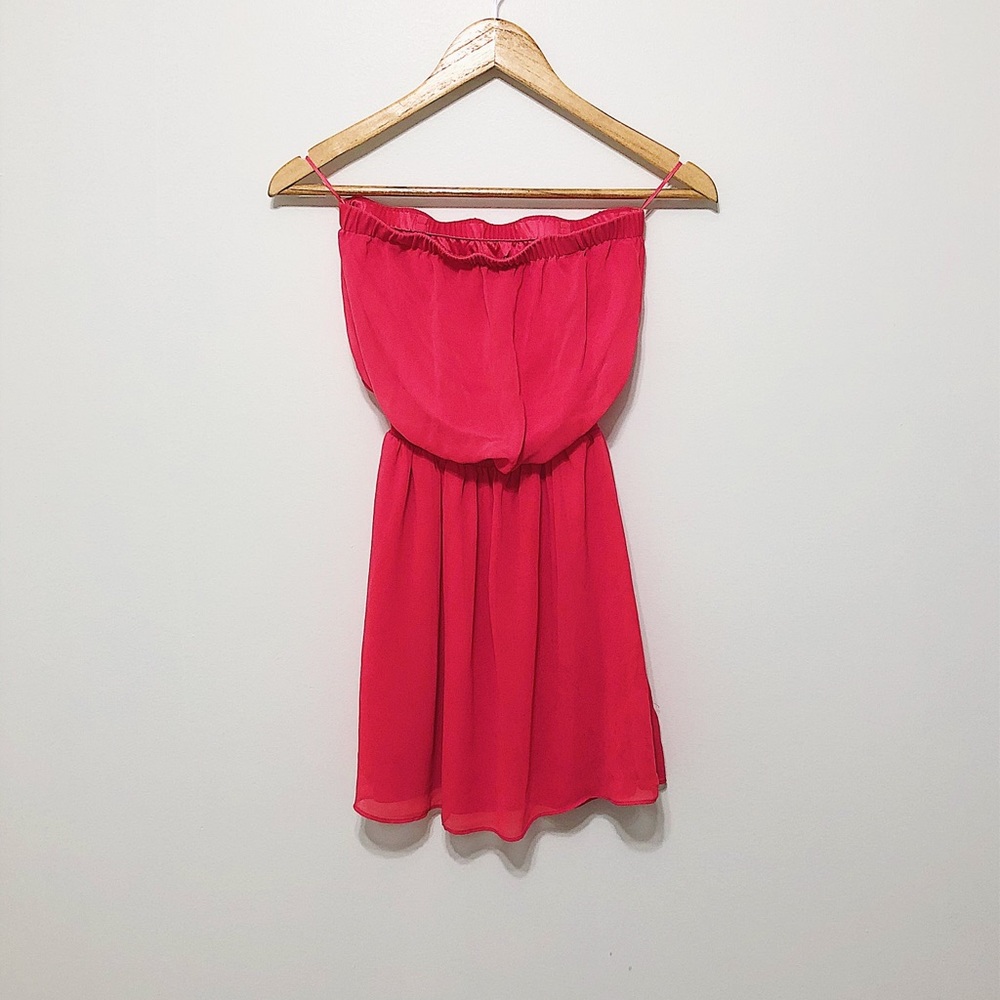 Express Strapless Mini Dress - XS Pink💙